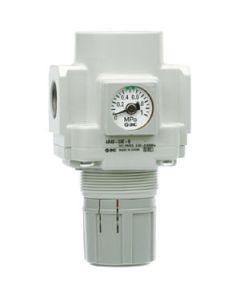 REGOLATORE DI PRESSIONE BAR 0-10 ATT. ALIM.=1/2'' MANOMETRO INTEGRATO